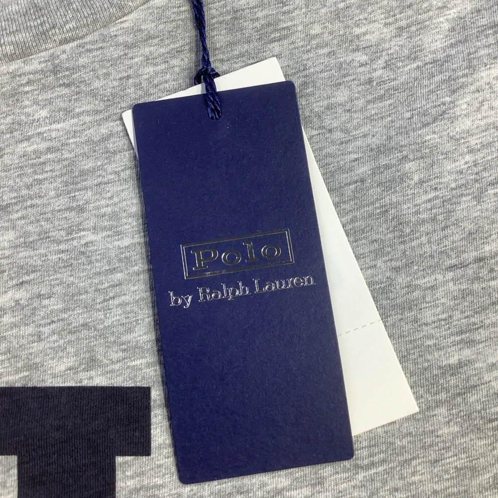 Polo‎ Ralph Lauren Mens Custom Slim Fit RL Graphic T-Shirt Grey Size S NWT